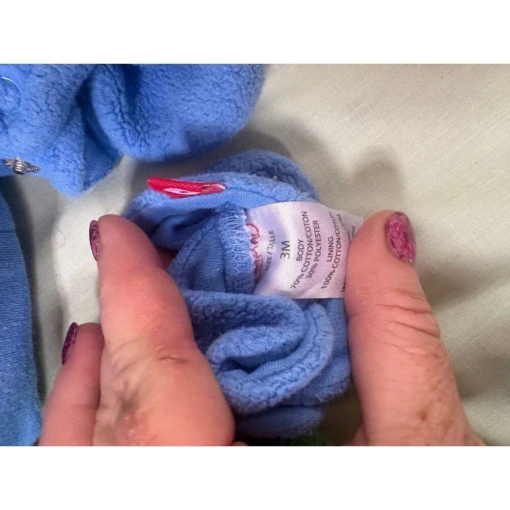Zatano baby booties with hat size 3 months 2 sets green and blue